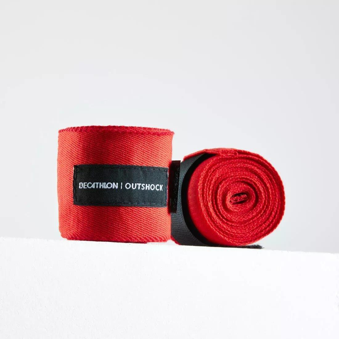 OUTSHOCK - Boxing Wraps 100 , Bright Red