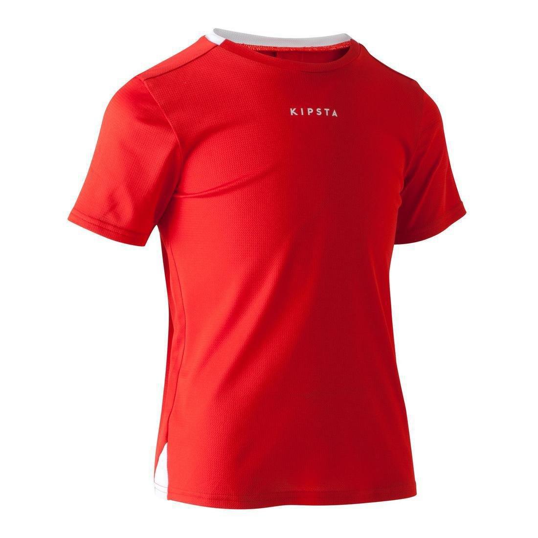 KIPSTA - Kids Football Jersey F100, Scarlet Red