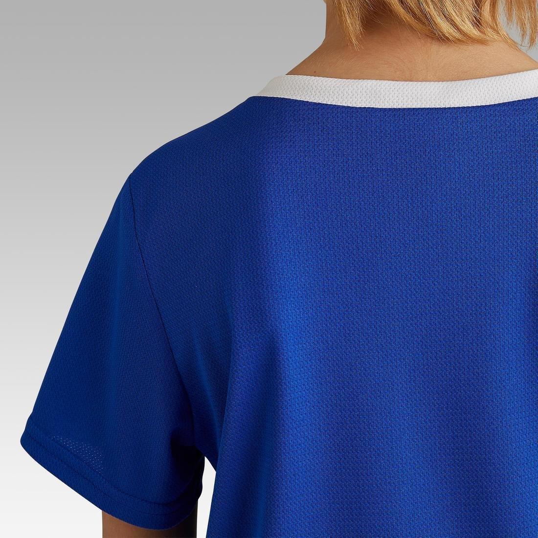 Kids Football Jersey F100, Bright Indigo, , large image number 3
