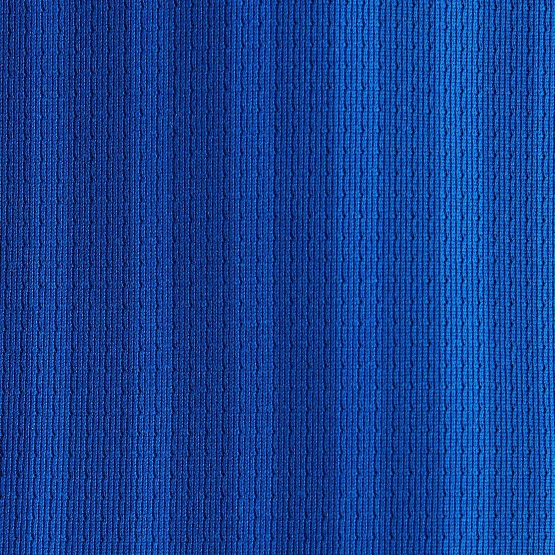 Kids Short-Sleeved Football Shirt F500, Bright Indigo, No Color, large image number 8