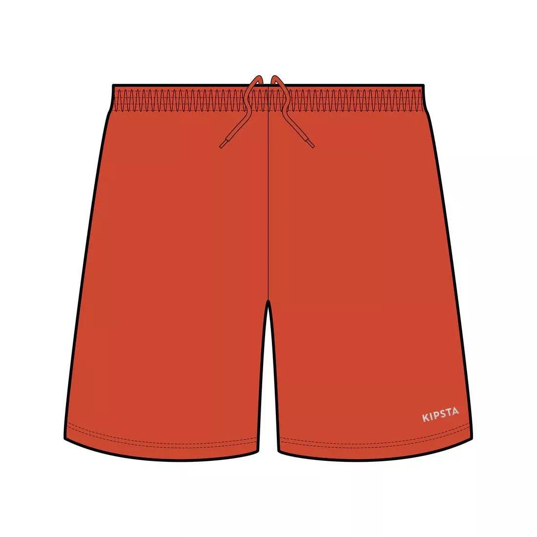 Kids Football Shorts F100, Red, No Color, medium