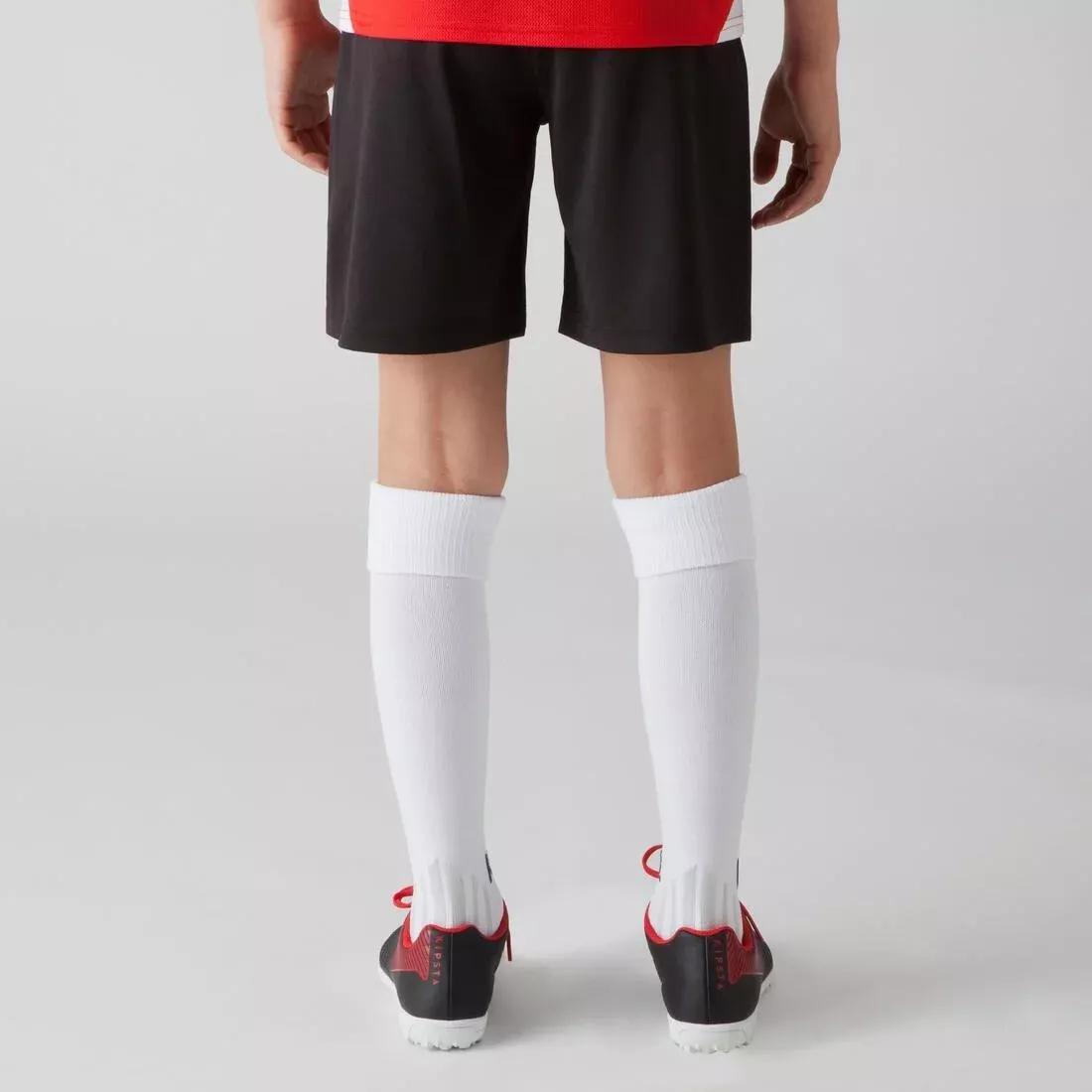 Kids Football Shorts F100, Red, No Color, large image number 5