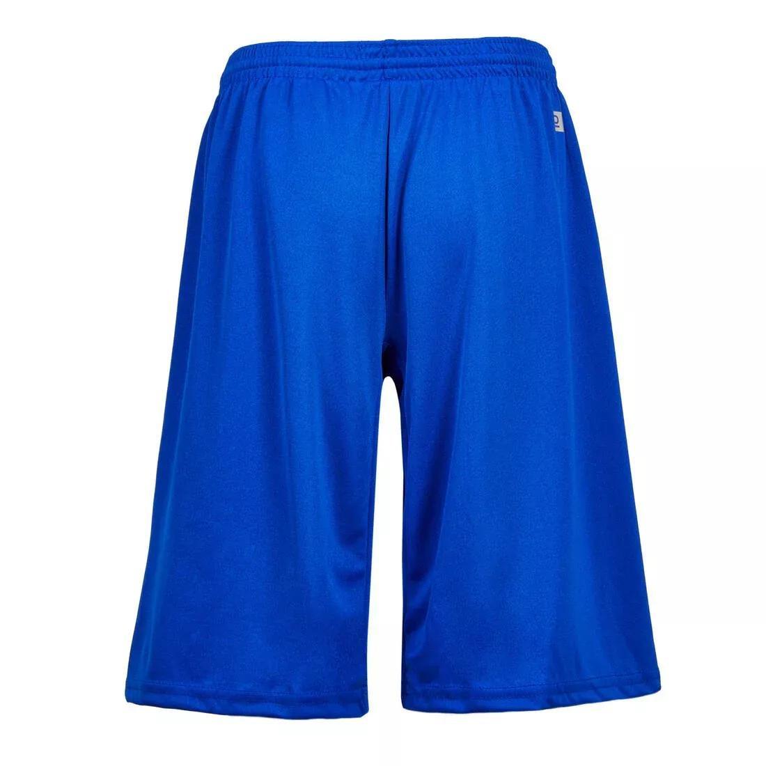 Kids Football Shorts F100, Bright Indigo, , medium