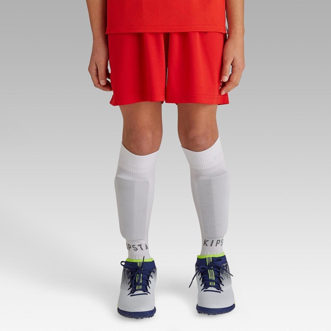 Kids Football Shorts F100, Bright Indigo, , large image number 10