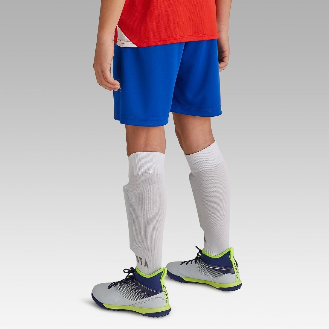 Kids Football Shorts F100, Bright Indigo, , large image number 12