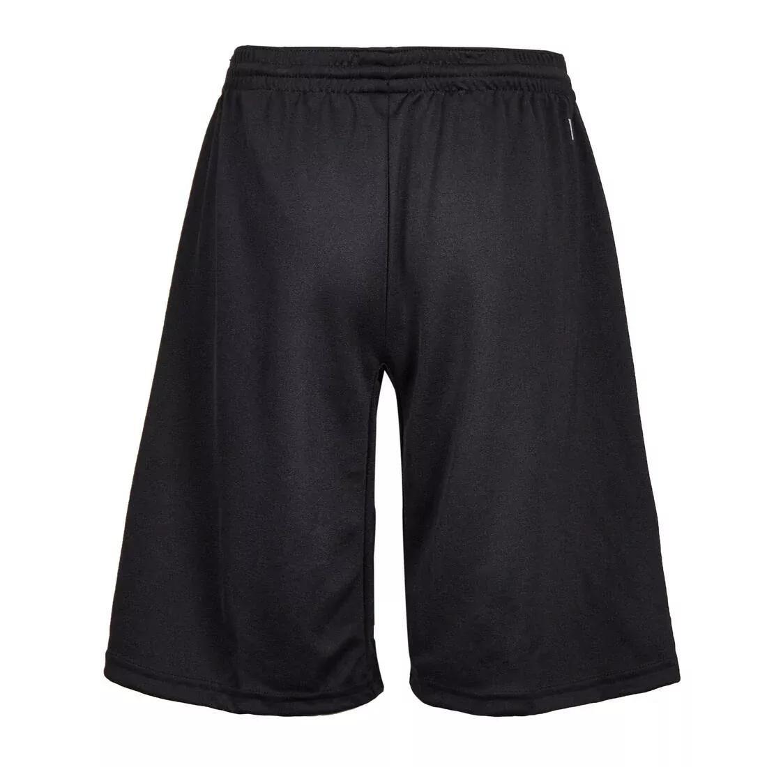 KIds'  Football Shorts F100, Black, No Color, medium