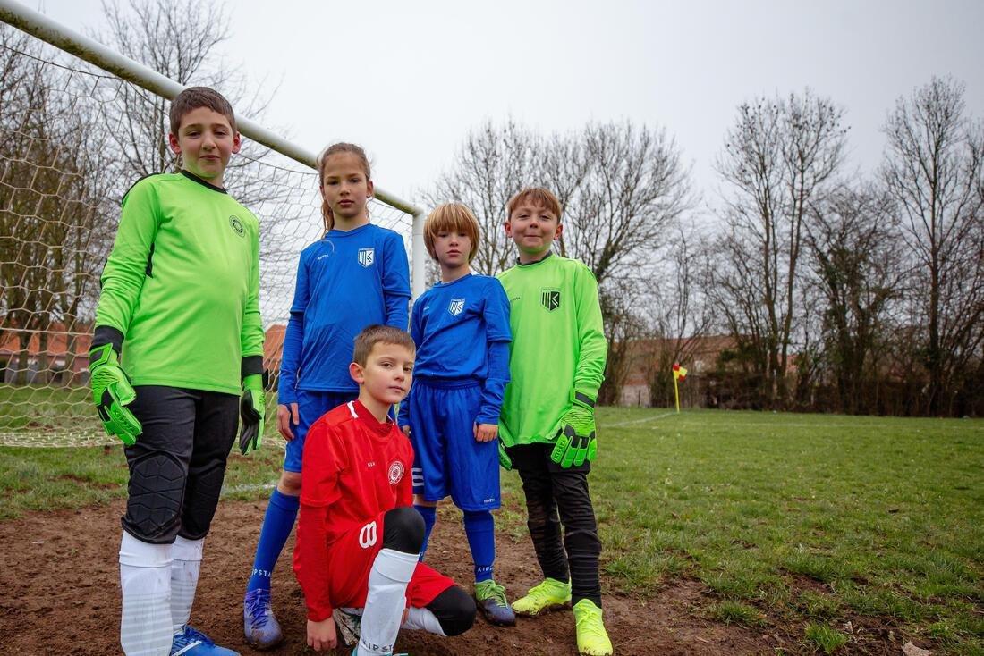 KIds'  Football Shorts F100, Black, No Color, large image number 5