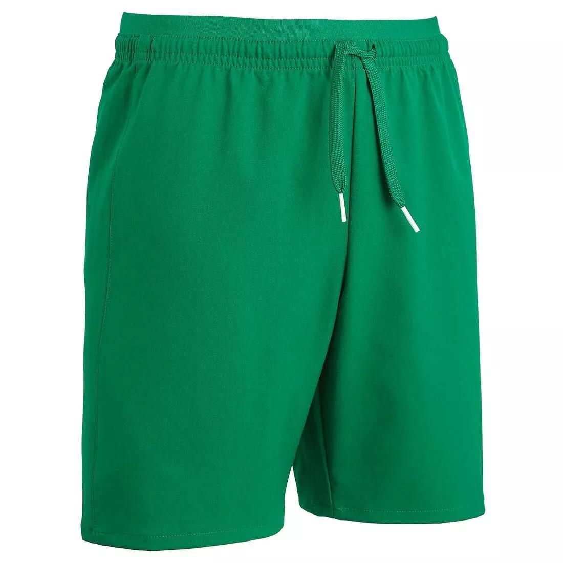 EMERALD GREEN Kids' Football Shorts Viralto Club, No Color, large image number 4