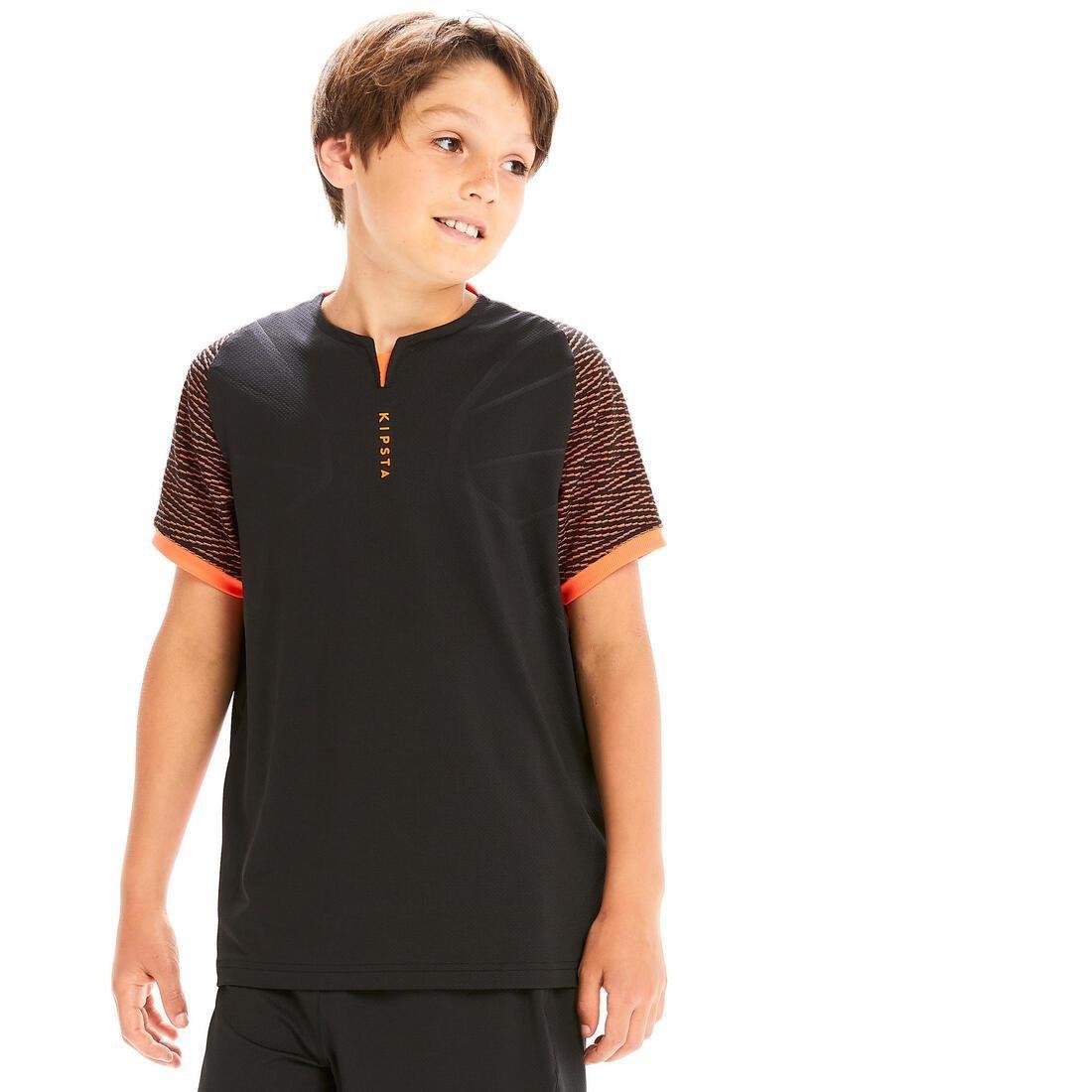 BLACK Kids' Football Shirt CLR - Black/Orange, , large image number 1