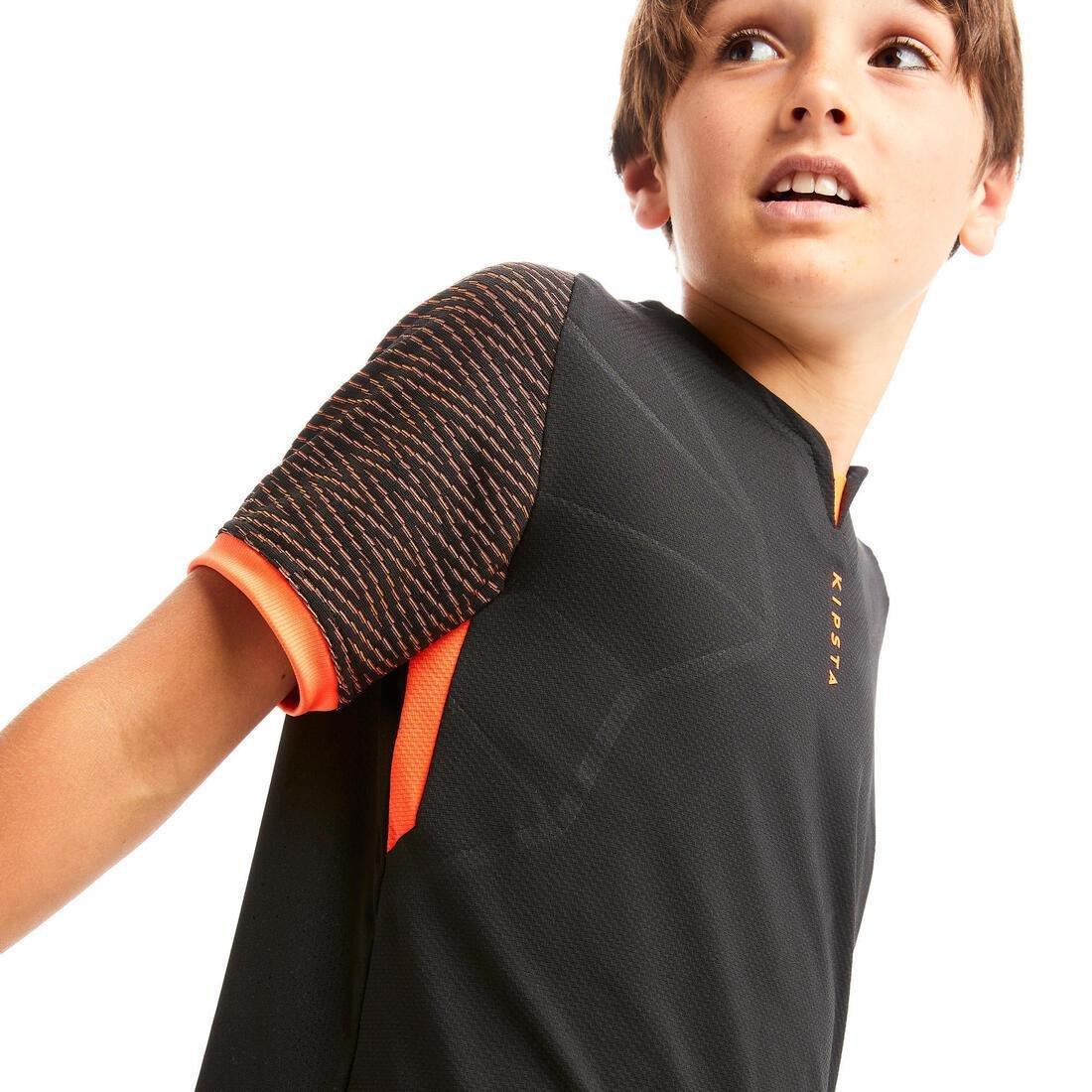 BLACK Kids' Football Shirt CLR - Black/Orange, , large image number 4