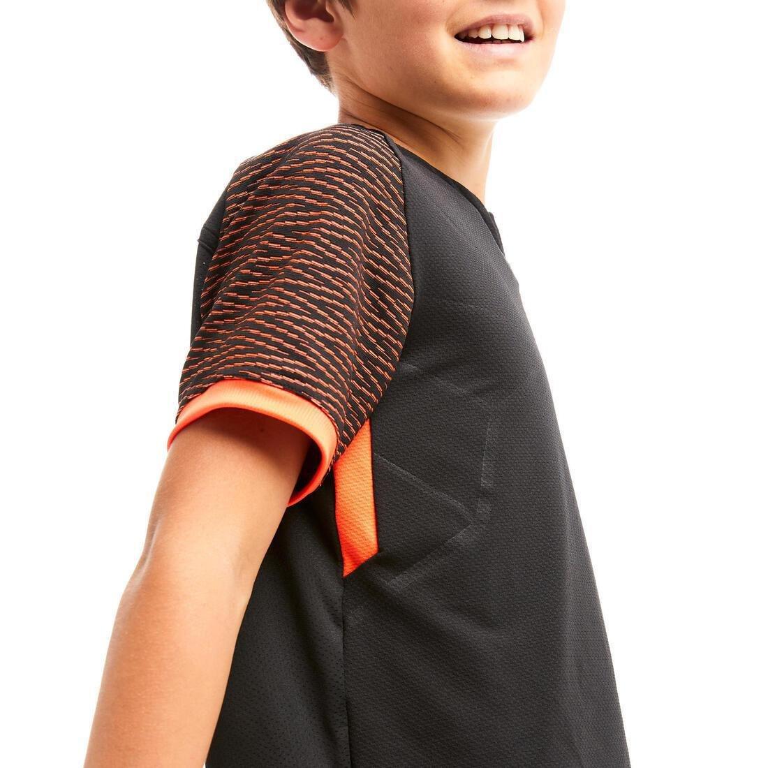 BLACK Kids' Football Shirt CLR - Black/Orange, , large image number 7