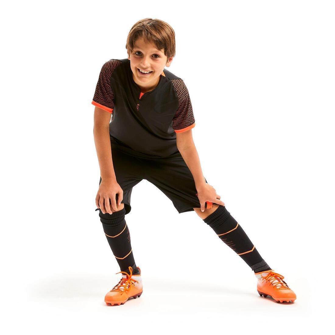 BLACK Kids' Football Shirt CLR - Black/Orange, , large image number 8