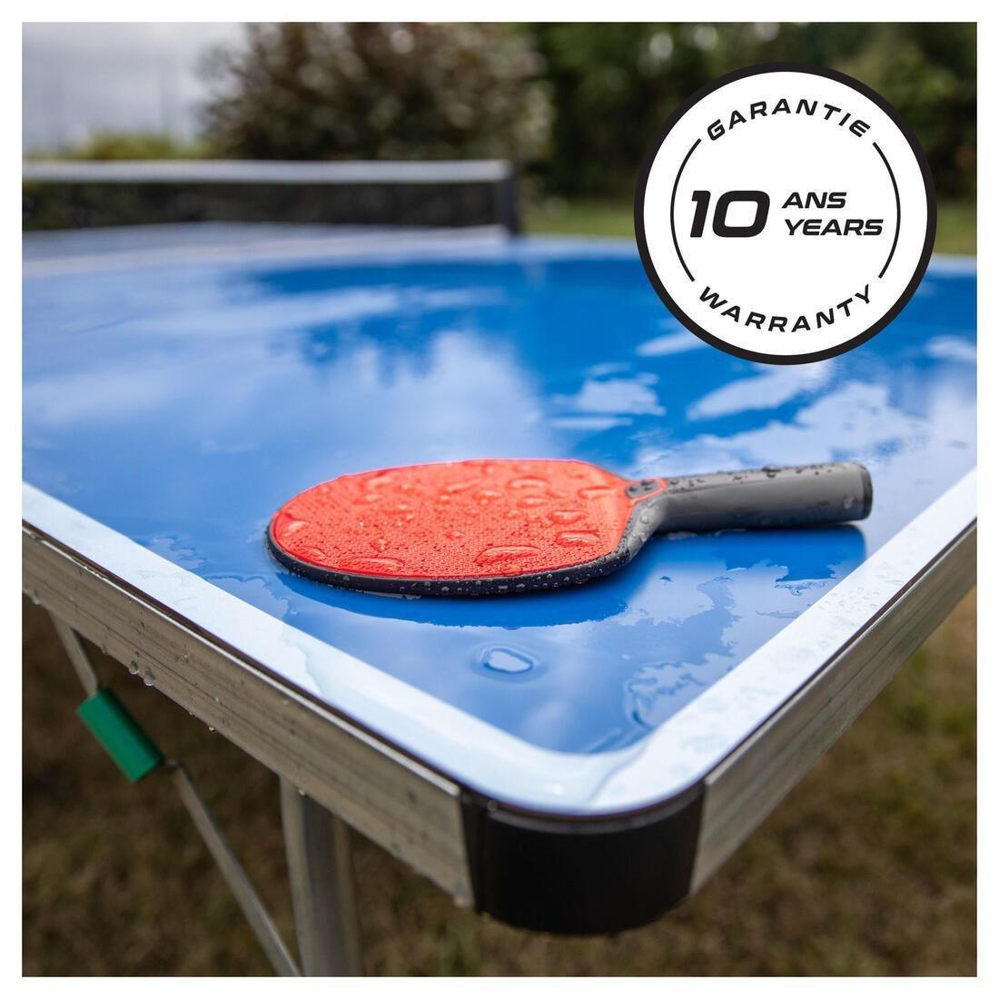 Table Tennis Durable Bat, Black/Red, No Color, large image number 2