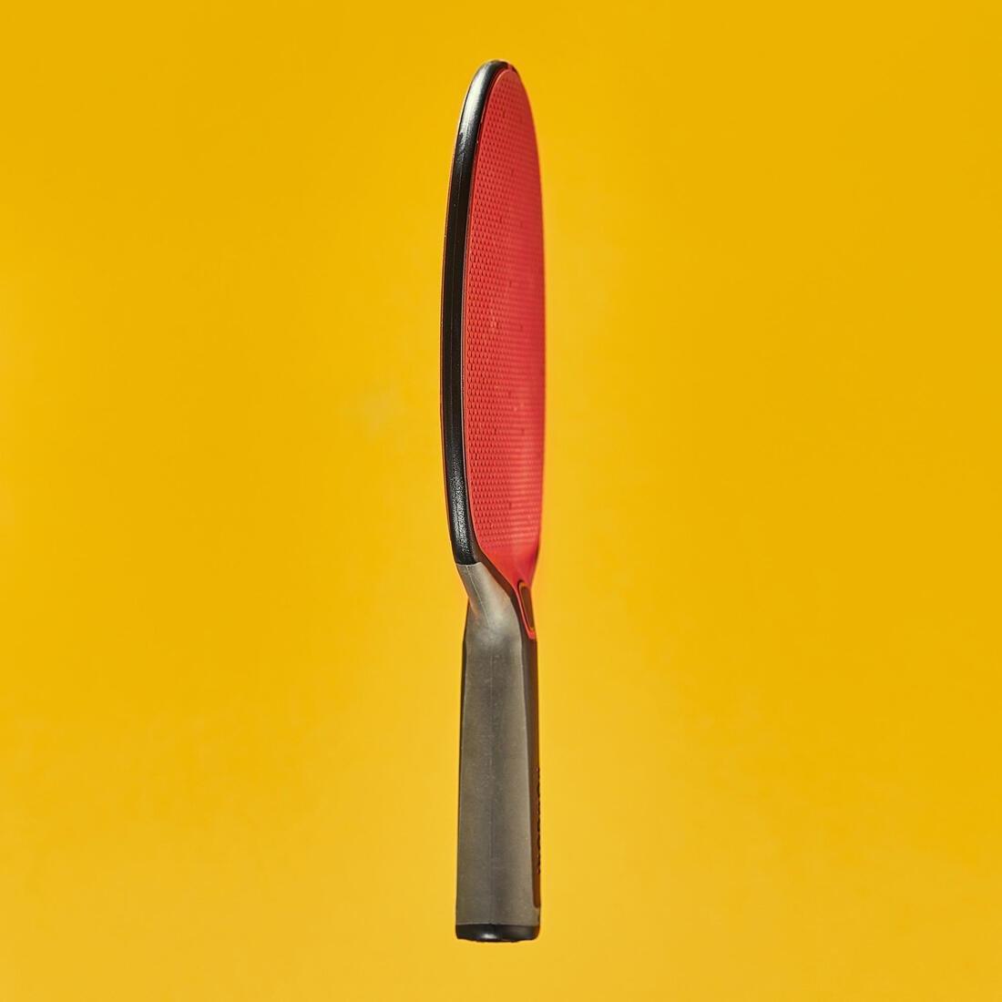 Table Tennis Durable Bat, Black/Red, No Color, large image number 4