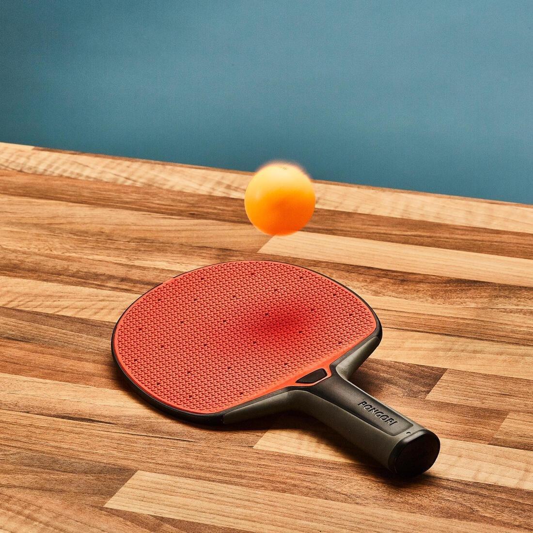 Table Tennis Durable Bat, Black/Red, No Color, large image number 8