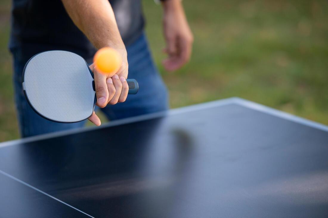 PONGORI - Table Tennis Durable Bat, Black/Red