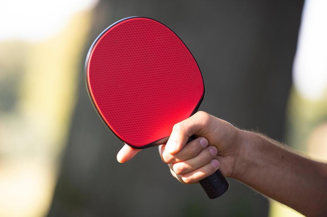 Table Tennis Durable Bat, Black/Red, No Color, large image number 14