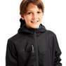 KIPSTA - Kids Waterproof Football Jacket T500, Black