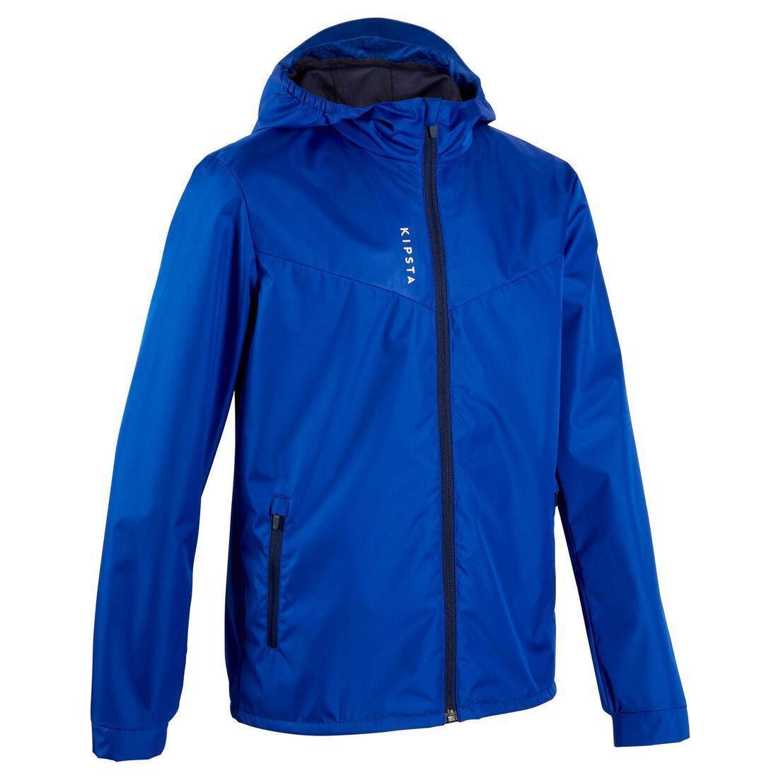 KIPSTA Kids Waterproof Football Jacket T500 Black Azadea Lebanon