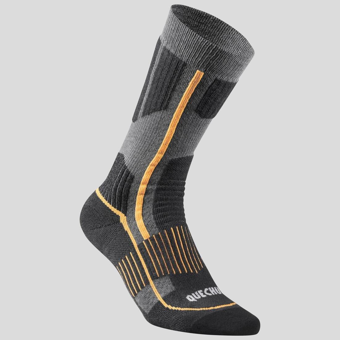 Adult Warm Hiking Socks, SH520 X-WARM, 2 Pairs, Graphite, , large image number 2