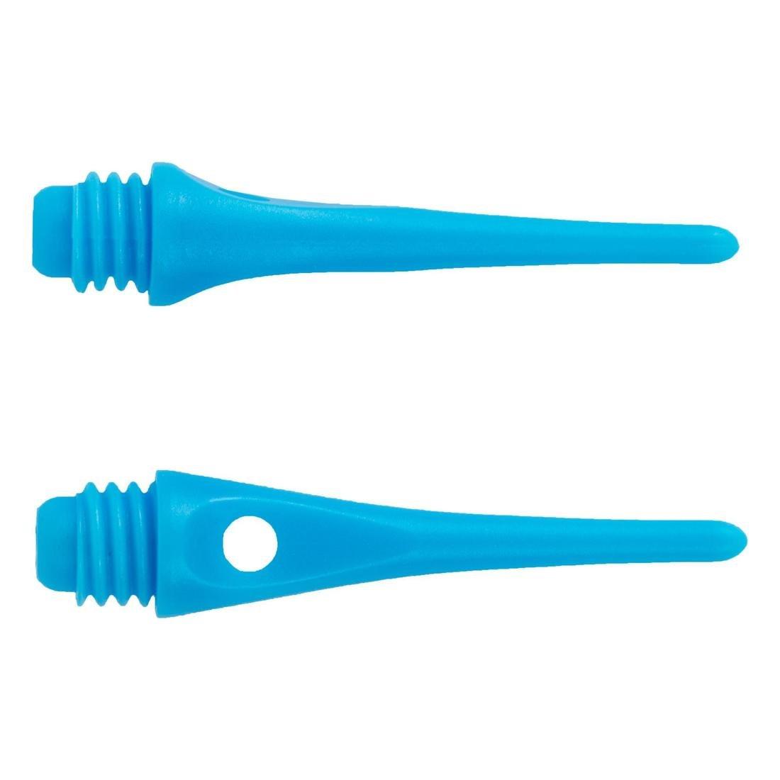 50 Plastic (Soft Tip) Dart Tips, Blue, No Color, large image number 6