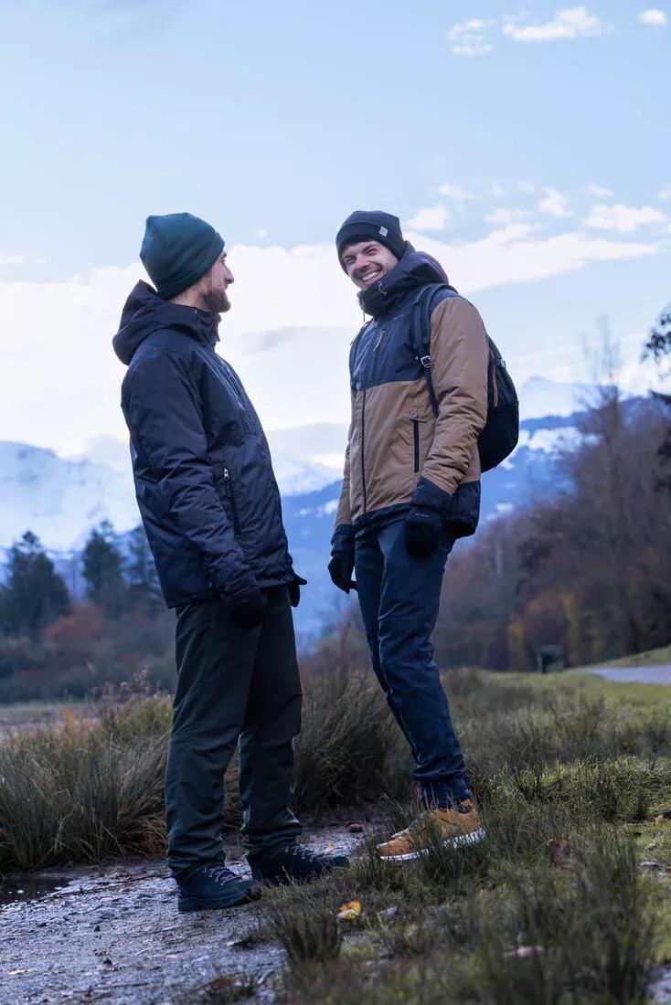 Mens Water-Repellent Walking Trousers, Carbon Grey, No Color, large image number 4