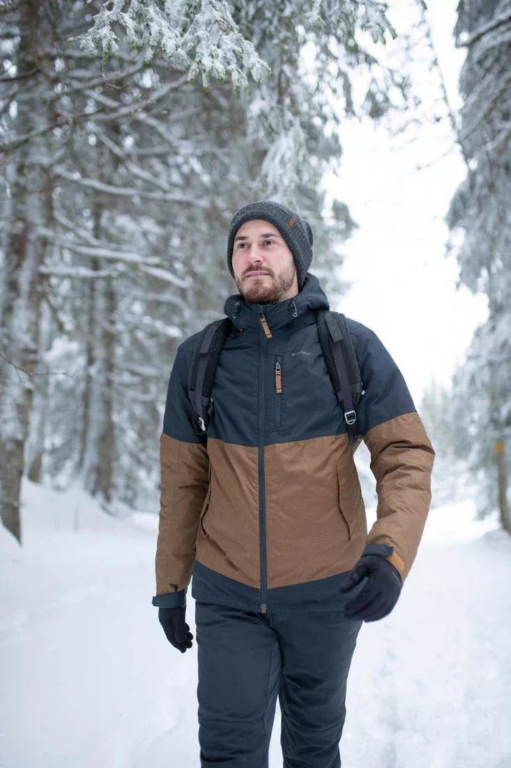 Mens Water-Repellent Walking Trousers, Carbon Grey, No Color, large image number 13