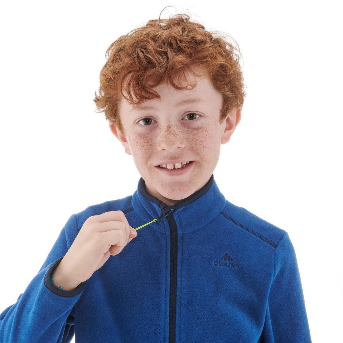 Forclaz 200 Boy's Hiking Fleece, Blue, , large image number 7