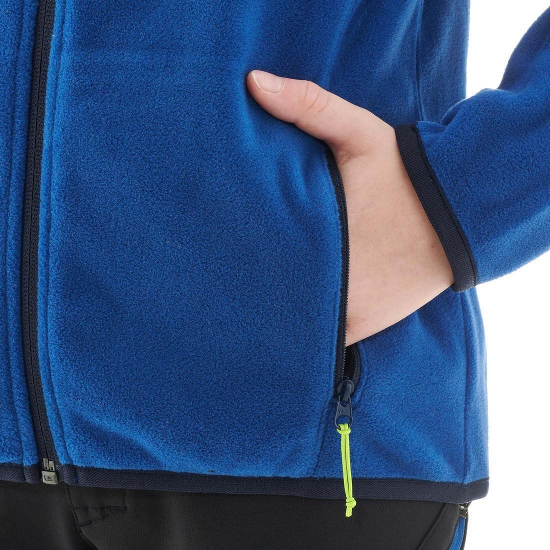 Forclaz 200 Boy's Hiking Fleece, Blue, No Color, large image number 9