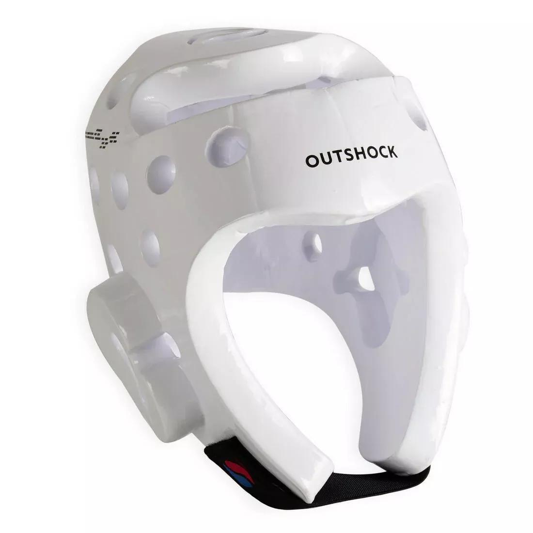 Taekwondo Headguard - 500, White, No Color, large image number 0