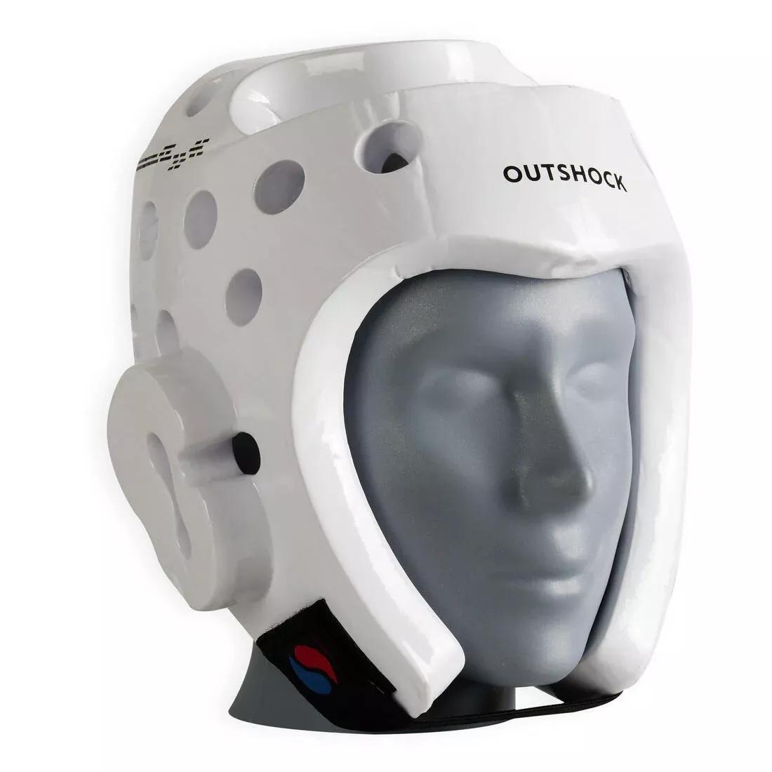 Taekwondo Headguard - 500, White, No Color, large image number 1