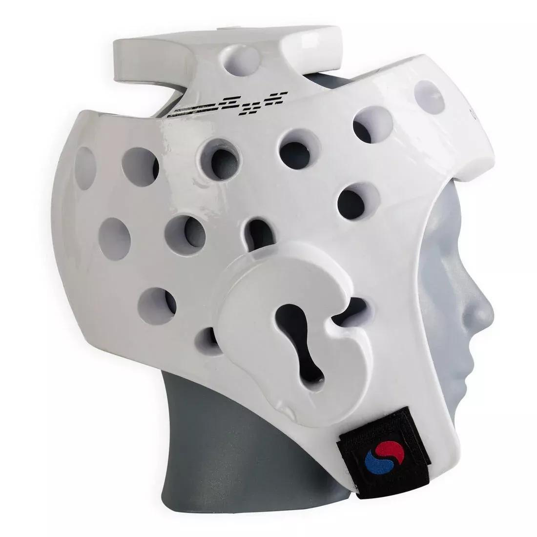 Taekwondo Headguard - 500, White, No Color, large image number 2