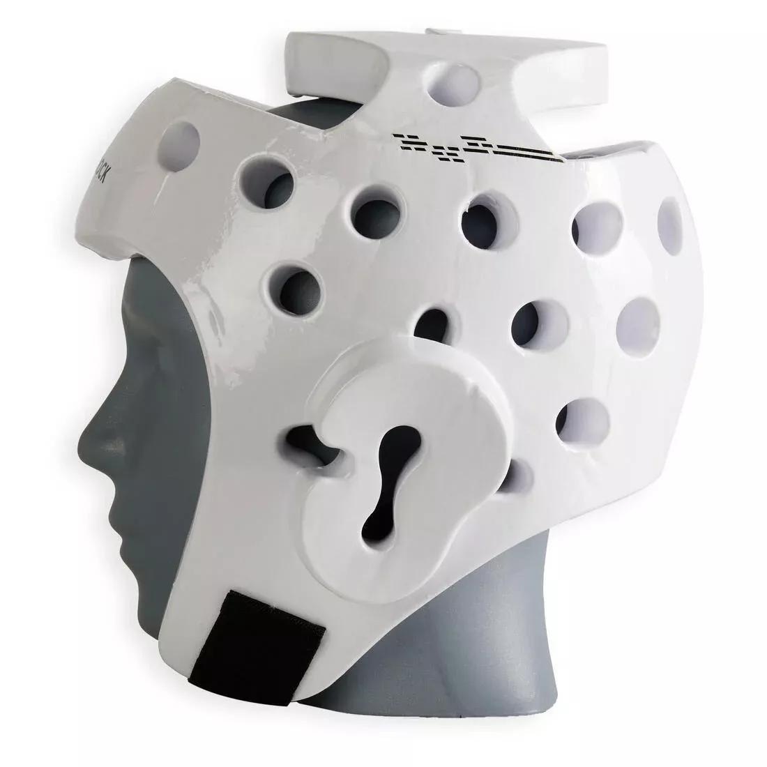 Taekwondo Headguard - 500, White, No Color, large image number 4