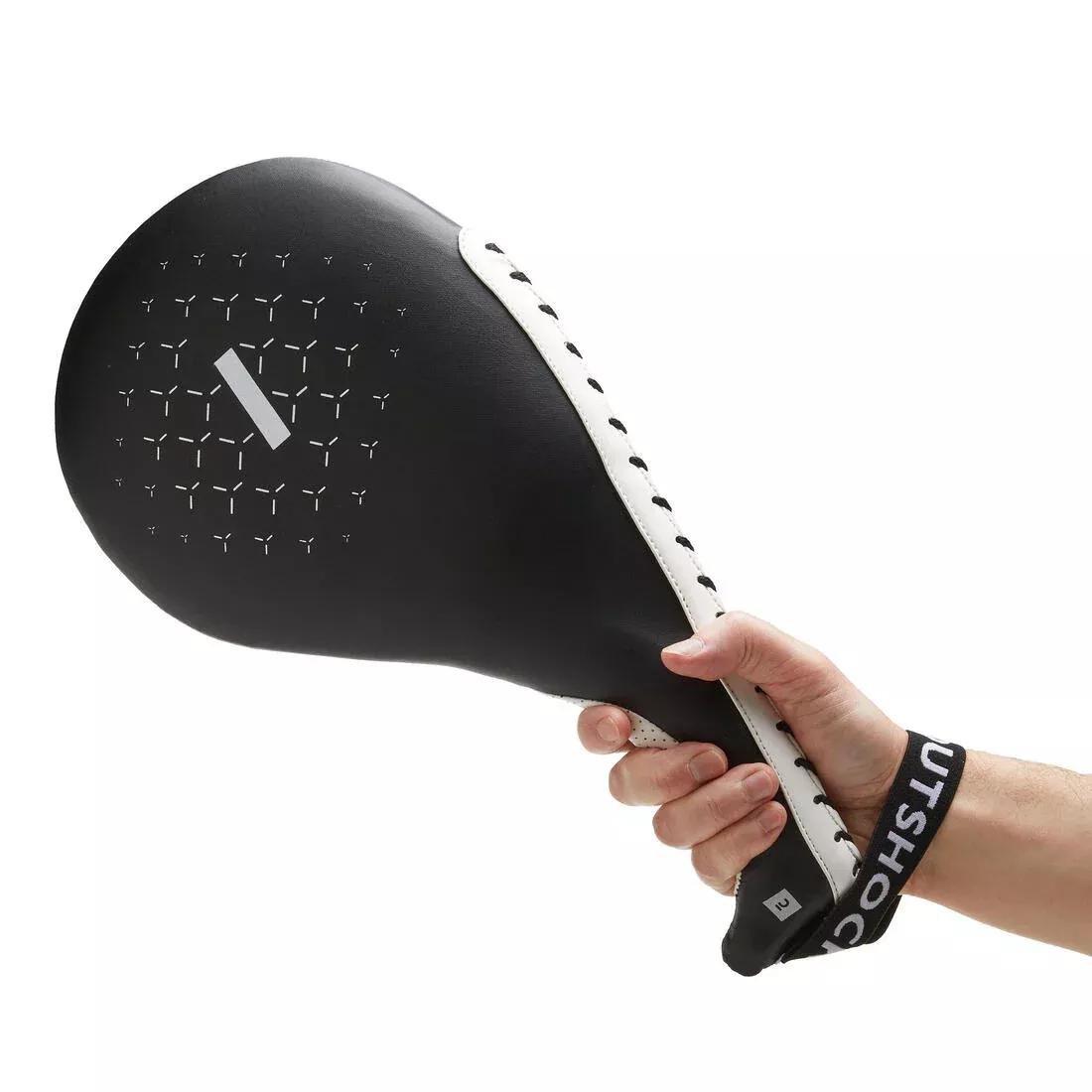 Single Taekwondo Target Pad, Black, No Color, large image number 0