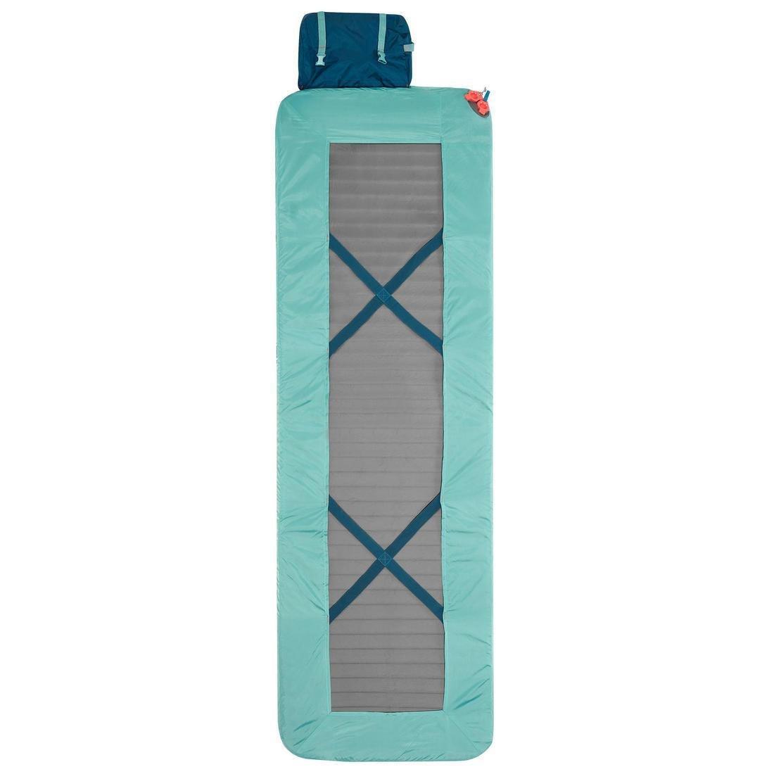 2 In 1 Sleeping Bag - Sleepin Bed Mh500 , Dark Petrol Blue, No Color, large image number 4