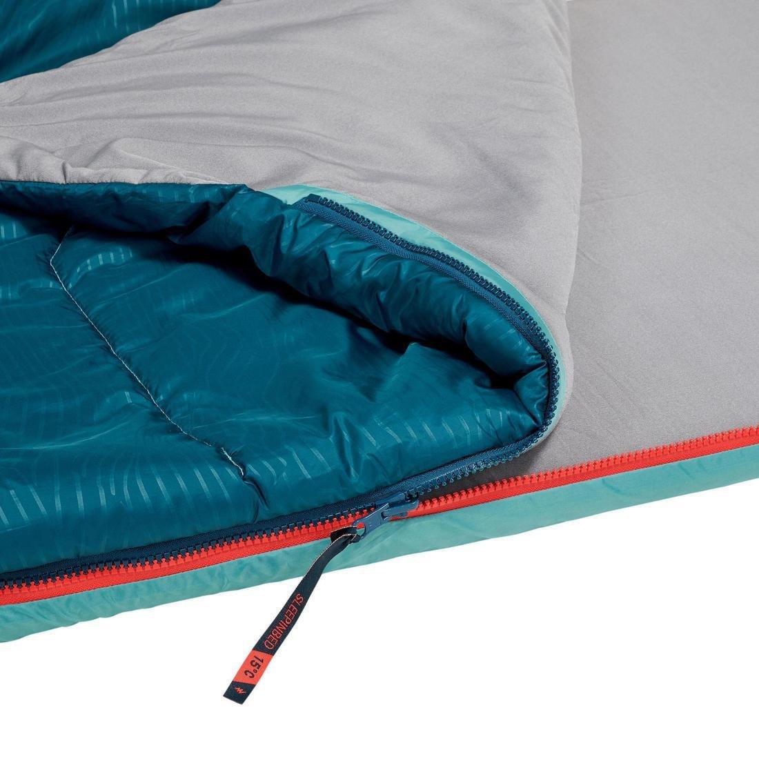 2 In 1 Sleeping Bag - Sleepin Bed Mh500 , Dark Petrol Blue, No Color, large image number 5