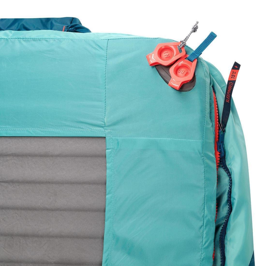 2 In 1 Sleeping Bag - Sleepin Bed Mh500 , Dark Petrol Blue, , large image number 7