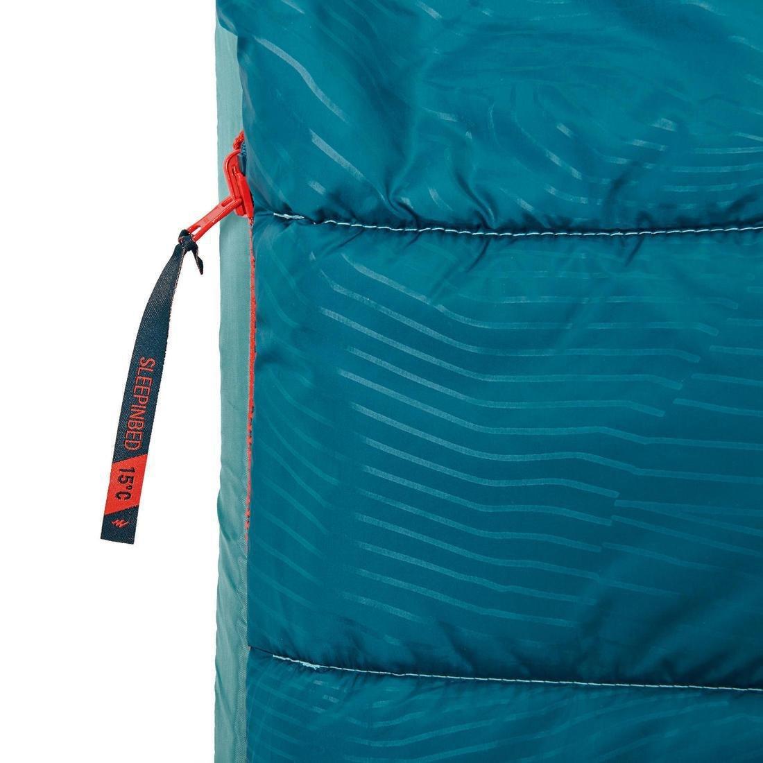 2 In 1 Sleeping Bag - Sleepin Bed Mh500 , Dark Petrol Blue, No Color, large image number 8