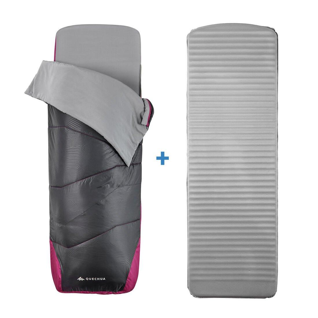 2 In 1 Sleeping Bag - Sleepin Bed MH500, Carbon Grey, No Color, large image number 1