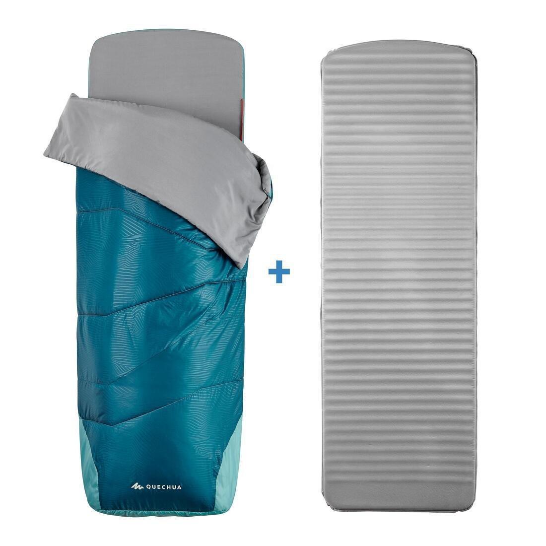 2 In 1 Sleeping Bag - Sleepin Bed MH500, Carbon Grey, No Color, large image number 2