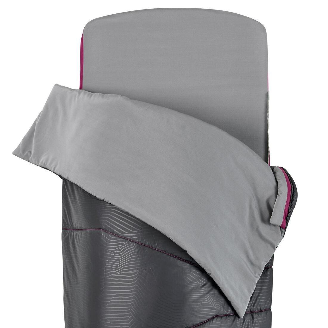 2 In 1 Sleeping Bag - Sleepin Bed MH500, Carbon Grey, No Color, large image number 7