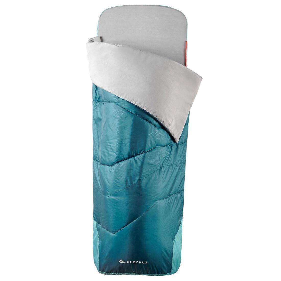 2-In-1 Sleeping Bag Mh500, Dark Petrol Blue, No Color, large image number 8