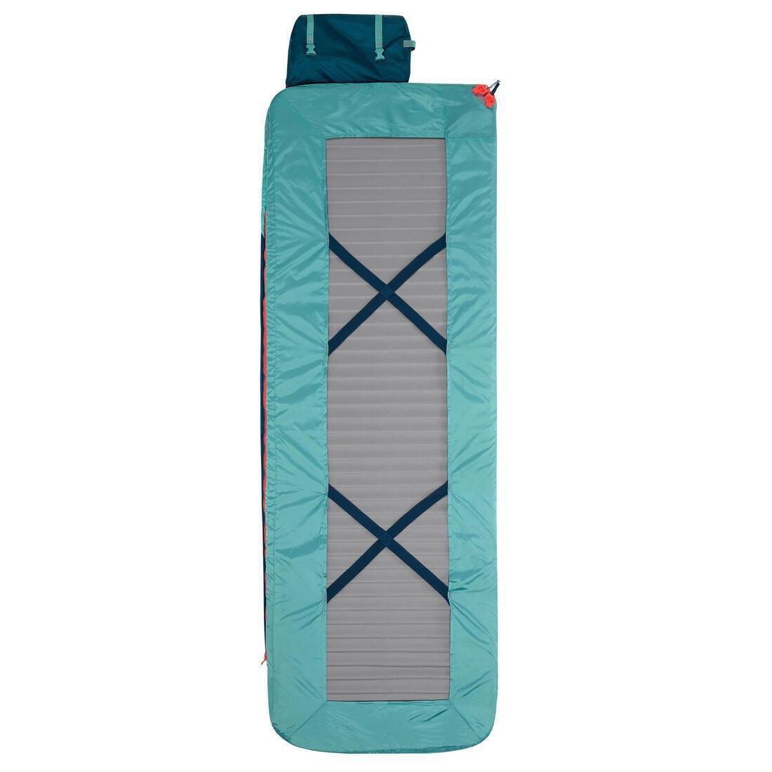 2-In-1 Sleeping Bag Mh500, Dark Petrol Blue, No Color, large image number 10