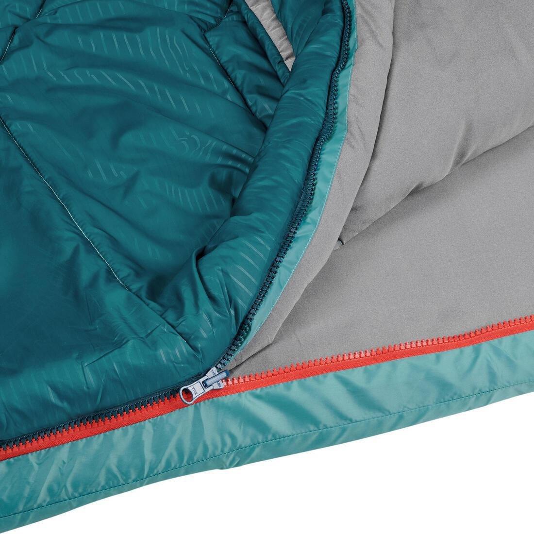 2-In-1 Sleeping Bag Mh500, Dark Petrol Blue, No Color, large image number 13
