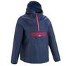 QUECHUA - Kids Waterproof Hiking Jacket - Mh100 Navy Blue And Pink