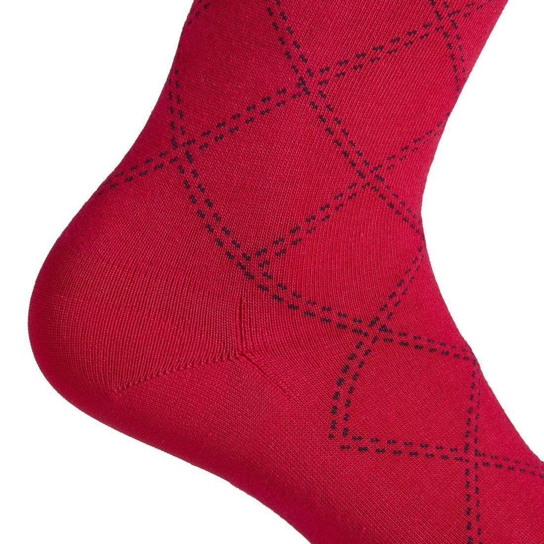 Women Horse Riding Socks - 500 Light, Red, No Color, large image number 3