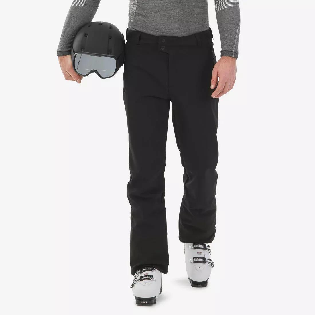 Men Lightweight And Breathable Ski And Snowboard Trousers - 500, Black, 5401_000, medium