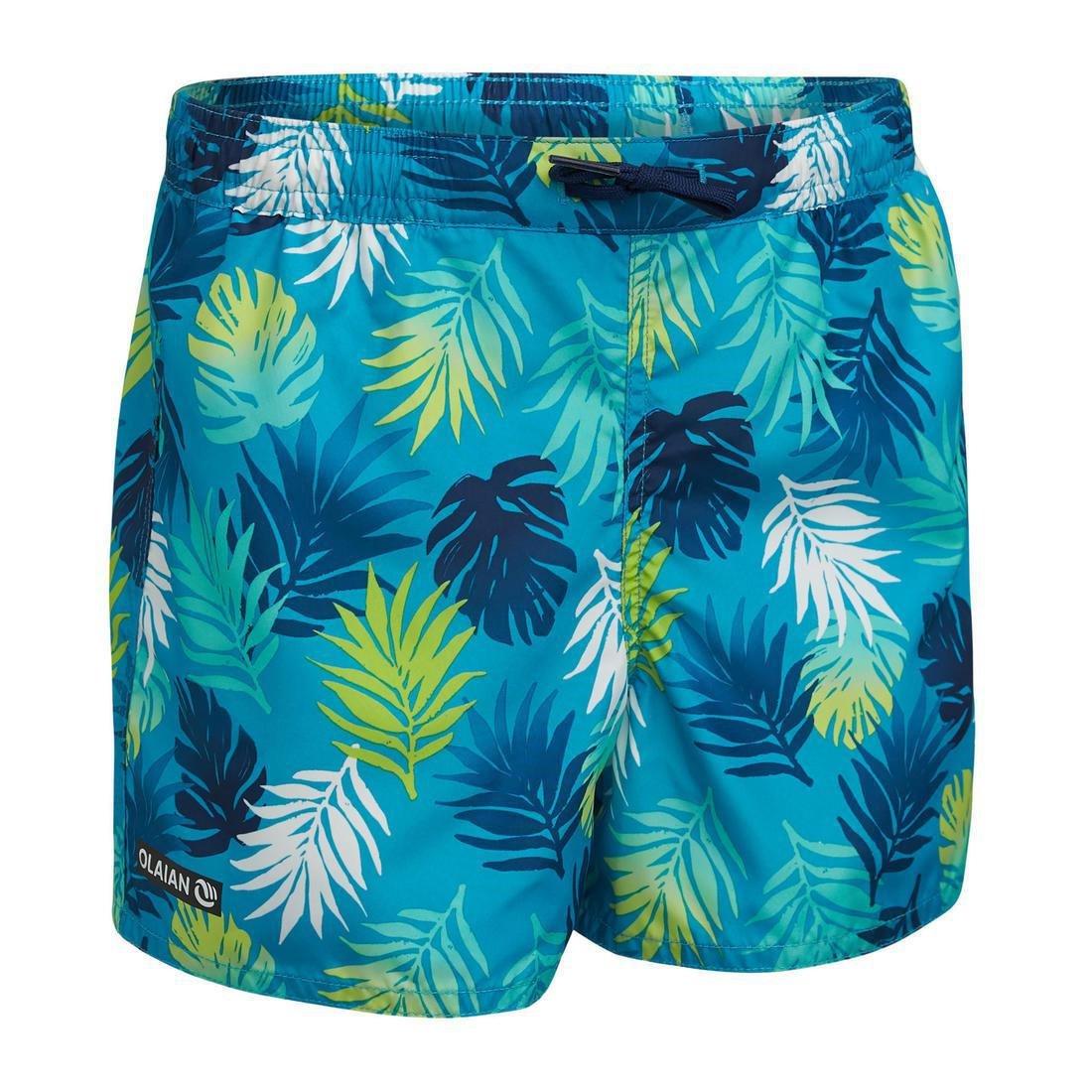 Kids' Swim Shorts 100, Turquoise, , large image number 1