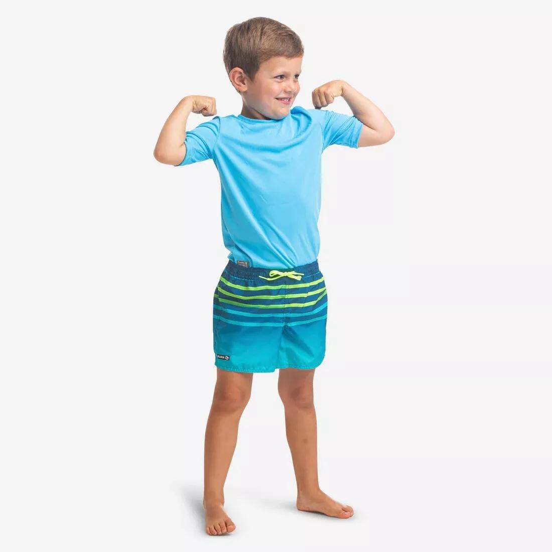 OLAIAN - Kids' Swim Shorts 100, Turquoise