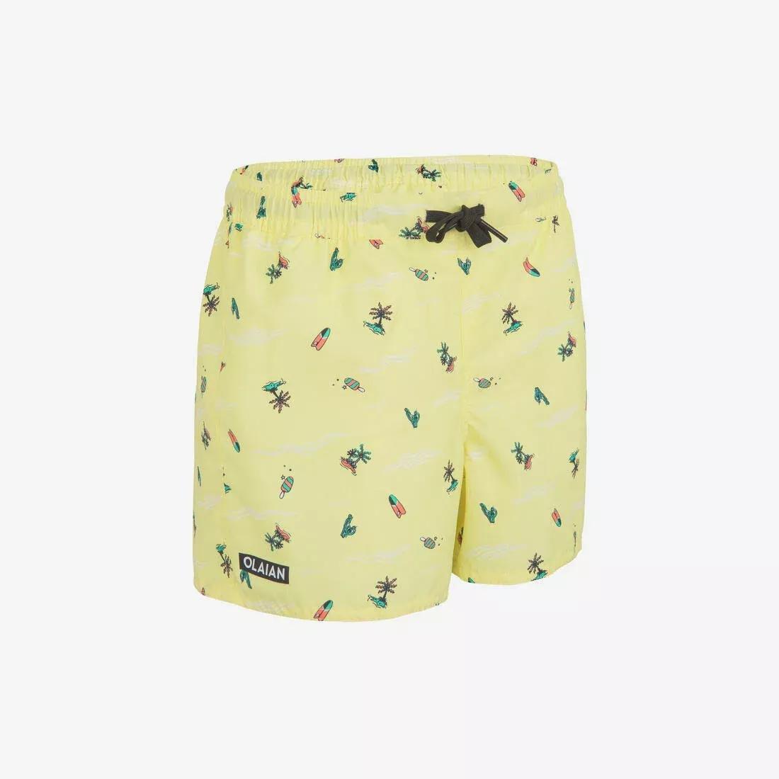 OLAIAN - Kids' Swim Shorts 100, Turquoise